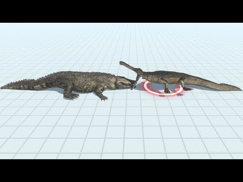PURUSSAURUS vs MACHIMOSAURUS REX⚡(Animal Revolt Battle Simulator)