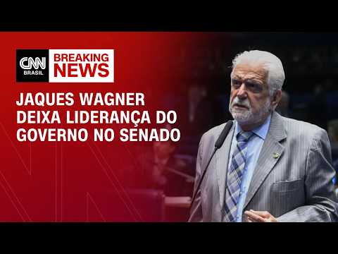 Jaques Wagner confirma saída de liderança do governo no Senado após ser alvo de operação | CNN 360º
