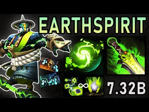 EARTH SPIRIT (Soft Support) | DESTROYED CLINKZ IN LANE! FARMED ES POS 4 | Dota 2 Highlights (7.32b)