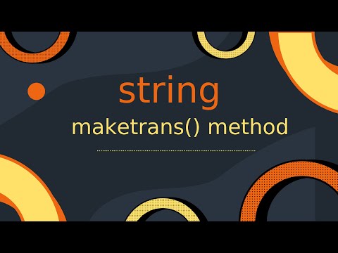 Rkmaketrans String Method In Python