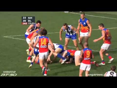 Round 18, 2011 - Kieran Harper snaps a great goal