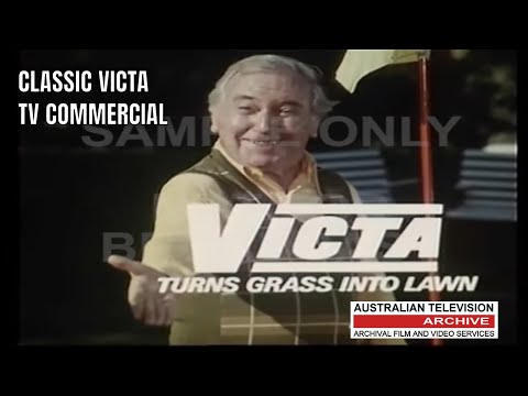 VICTA LAWN MOWERS CLASSIC TV COMMERCIAL, AUSTRALIA 1970s