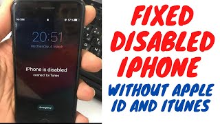 Unlock disabled iPhone without Apple ID password and iTunes (2022)