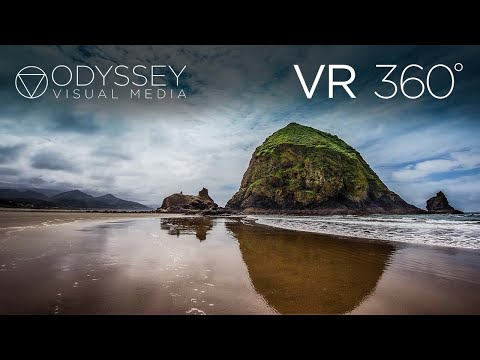 Haystack Rock Virtual Tour | VR 360° Travel Experience | Oregon Beach Astoria