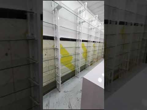 Wooden wall mounted medical store furniture