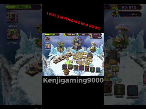 I got 3 mythicals in a row?! #msm #mysingingmonsters