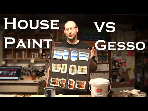 House Paint vs Gesso