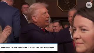 Trump enters Capitol chamber to deliver 2026 State of the Union speech to Congress, nation