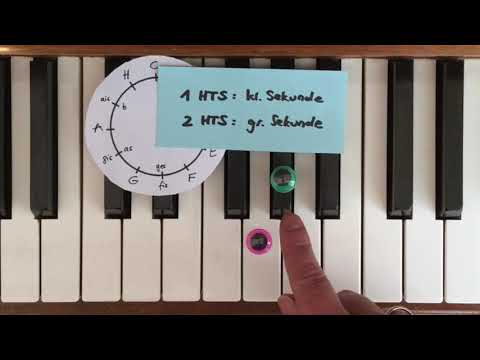 Intervalle bestimmen: große vs. kleine Sekunde (LÖSUNG der Aufgaben)