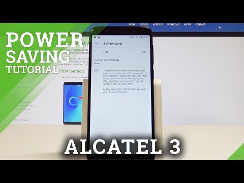 How to Use Battery Saver on ALCATEL 3 - Power Saving Mode