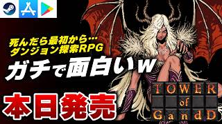 【本日発売】こういうのでいいんだよ。ダンジョン探索RPG『ガンドの塔』が面白すぎたｗ【Steam】