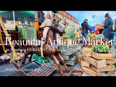 #46. Um dos melhores da Alemanha! Lindo mercado de antiguidades em Bamberg! - Parte 1 -
