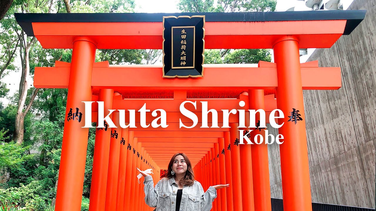 Experience the serenity of Ikuta Shrine through the lens of a visitor.
