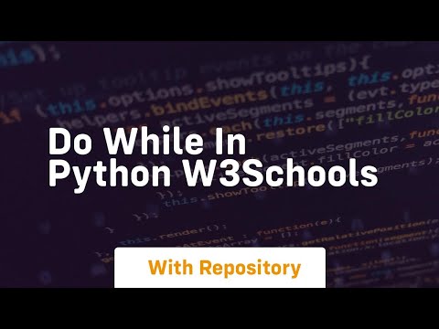 Do While In Python W3schools