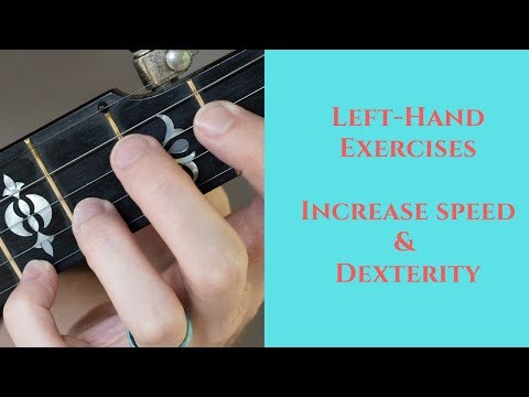 Left Hand Exercises part 1| Increase speed | Banjo