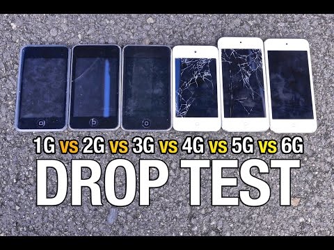 iPod Touch 6G vs 5G vs 4G vs 3G vs 2G vs 1G Drop Test!