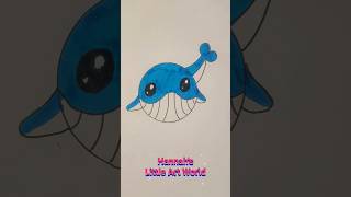 🐳 Easy Whale Drawing for Kids | Step-by-Step Fun