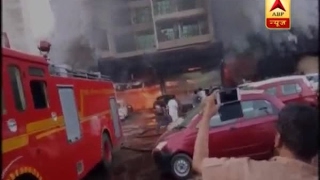 Two dead after fire broke out in a car showroom in Navi Mumbai video