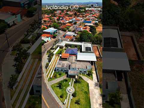 IVOLÂNDIA GOIÁS, PROJETO VISÃO AÉREA - PASSEIO AÉREO PELA CIDADE.