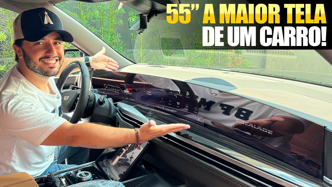 NOVA CADILLAC ESCALADE 2025 COM A MAIOR TELA JÁ VISTA EM UM CARRO, E MOTOR 6.2 V8 DE 420 CV!