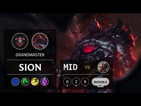 Sion Mid vs Zed - EUW Grandmaster Patch 9.7