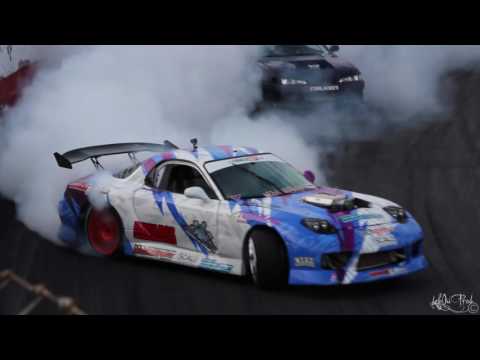 Francis Tassé Leading Brad Carlton - Formula Drift Canada Round 1 2015