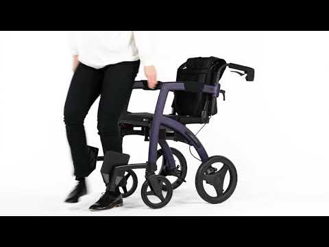 Rollz Motion Rollator Walker With Wheels & Wheelchair in One