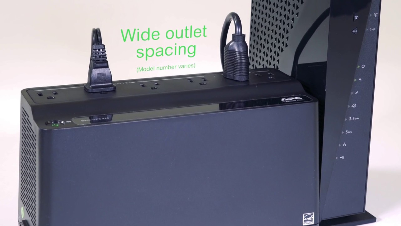 APC BE425M Back-UPS 6-Outlet Surge Protector and Battery Backup (120V)