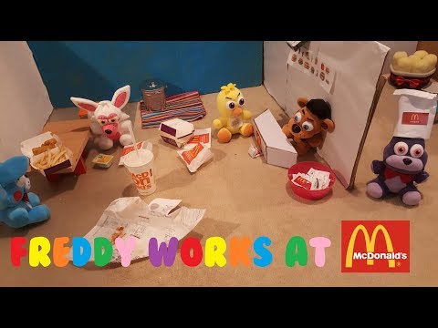 FNAF Plush Episode 27 Freddy Works At McDonald's