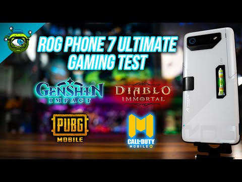 ROG Phone 7 Ultimate Gaming Test | Genshin Impact, PUBG: Mobile, COD: Mobile & Diablo Immortal