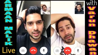 Armaan Malik and Varun Dhawan live video chat for October | new