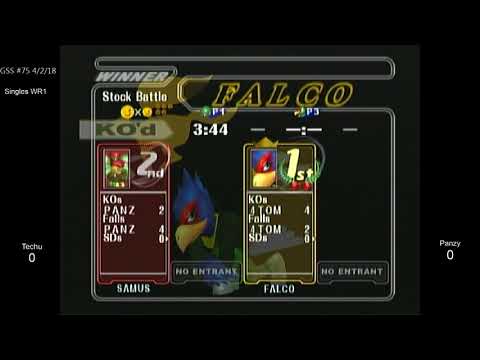 GSS 75 SSBM - Techu (Samus) vs. Panzy (Falco) - Melee WR1