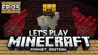 Survival Let's Play Ep. 25 - Finding Nether Wart! - Minecraft PE (Pocket Edition)