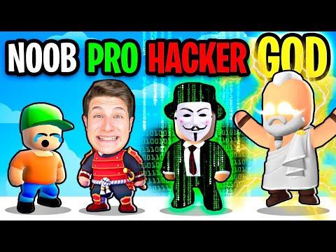 NOOB vs PRO vs HACKER vs GOD su STUMBLE GUYS!
