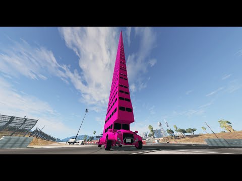 Messing around with a super tall bus I made in Automation *FLASH WARNING*