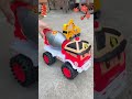 Toy Trucks Assembly P46 Poli Mixer Truck Surprise Fire Truck Shorts
