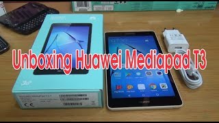 Unboxing Huawei Mediapad T3 with 7 inch display screen