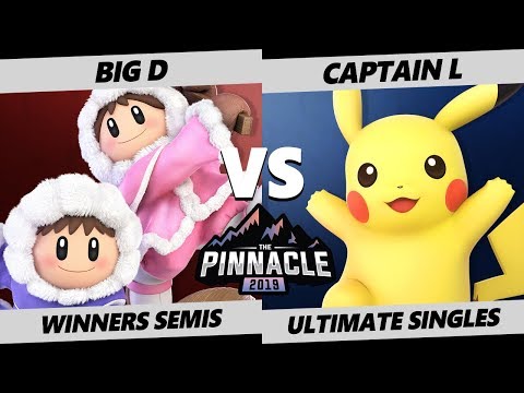 Pinnacle 2019 SSBU - CACAW | Big D (Ice Climbers) Vs. TGS | Captain L (Pikachu) Smash Ultimate WS