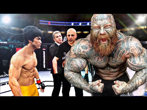 Bruce Lee vs Tatoo Lizard ( EA Sports UFC 4 ) wwe mma