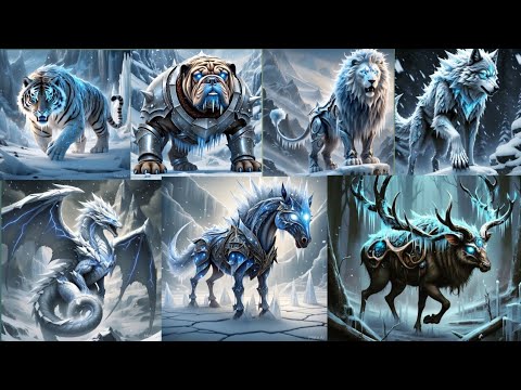 Frozen Beasts: Ice Hybrid Monsters from the Snow Realm”