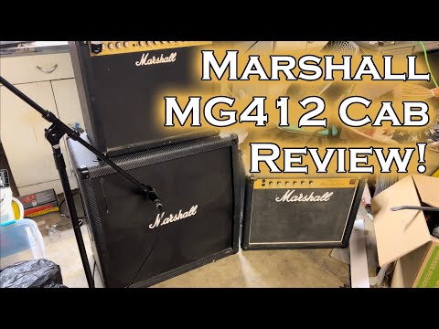 Marshall MG412ACF 120-Watt 4x12" Angled Guitar Speaker Cabinet 2011 - 2018 - Black Carbon Fiber image 7