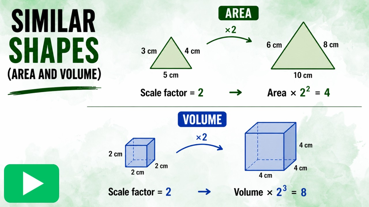 6.8 Similar Shapes (Area and Volume)
