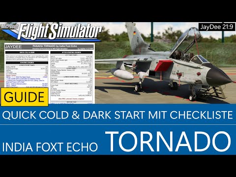 Tornado - Quick Cold & Dark Start mit Checkliste ★ MSFS 2020