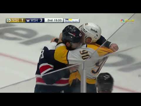 NHL Fight - Predators @ Capitals - Borowiecki vs Wilson - 29/12/2021