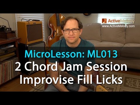 Guitar Lesson: Learn How To Improvise Fill Licks Using Just 2 Chords - MicroLesson ML013