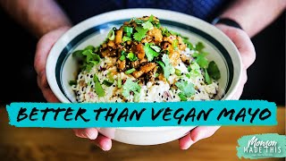 Better Than Vegan Mayo Salad Dressing + High Protein Teriyaki "Chicken" Bowl Salad with Soy Curls