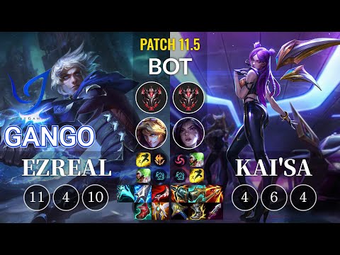 CGA Gango Ezreal vs Kai'Sa Bot - KR Patch 11.5