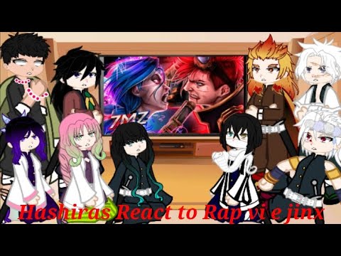 Hashiras reagindo ao Rap da Vi e Jinx | 7 minutoz | Gacha