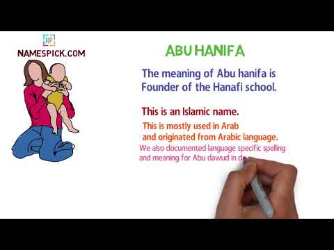 The meaning of Abu hanifa