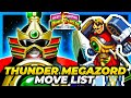 THUNDER MEGAZORD MOVE LIST Mighty Morphin Power Rangers The Fighting Edition MMPRFE